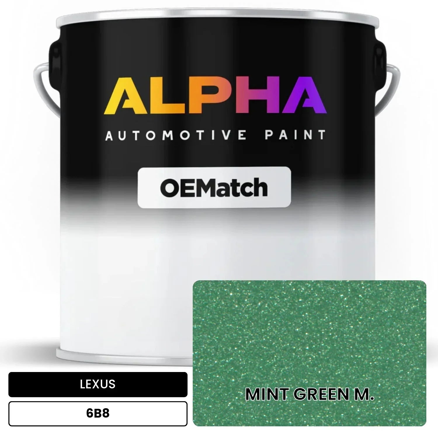 LEXUS MINT GREEN M. 6B8 OEMatch Basecoat