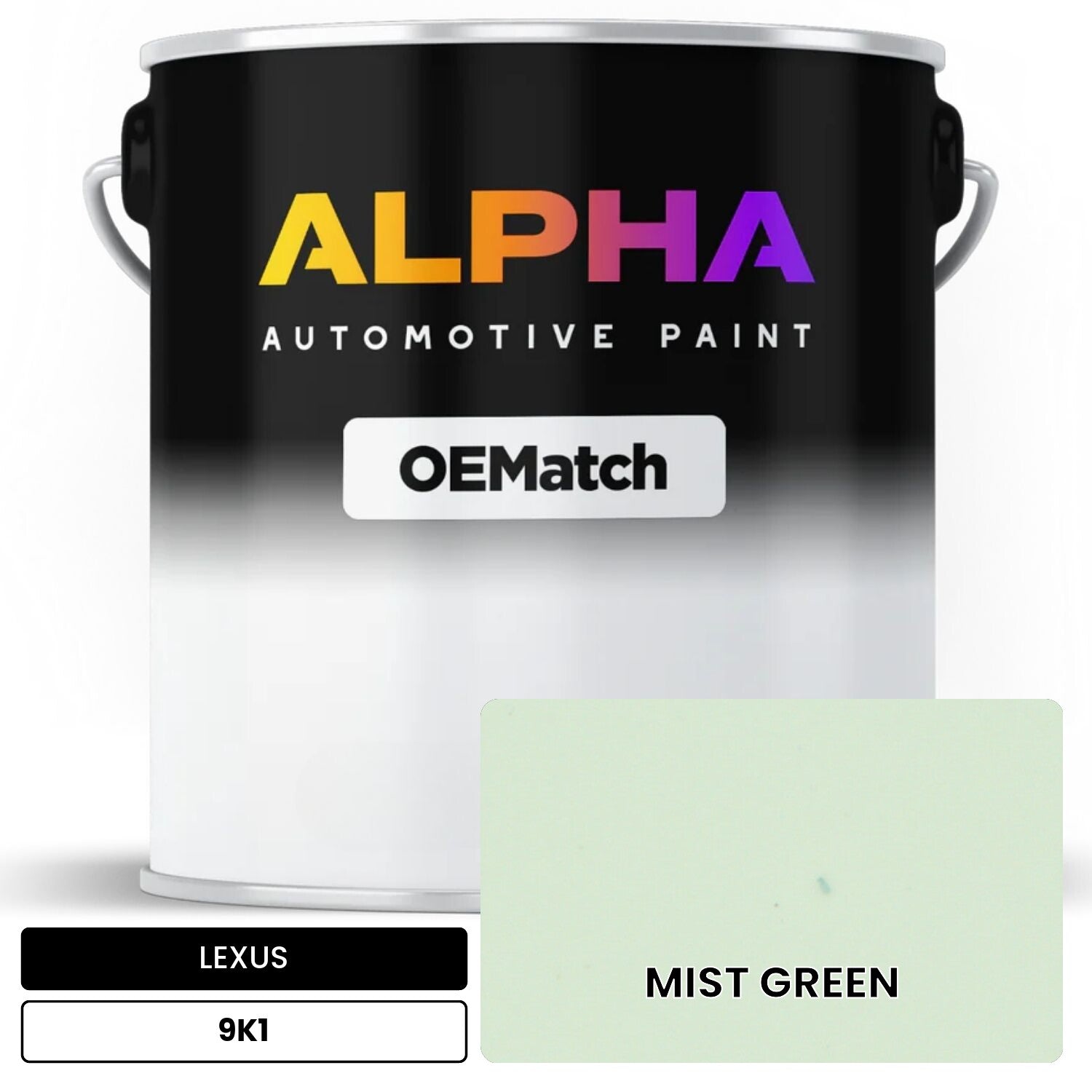 LEXUS MIST GREEN 9K1 OEMatch Basecoat