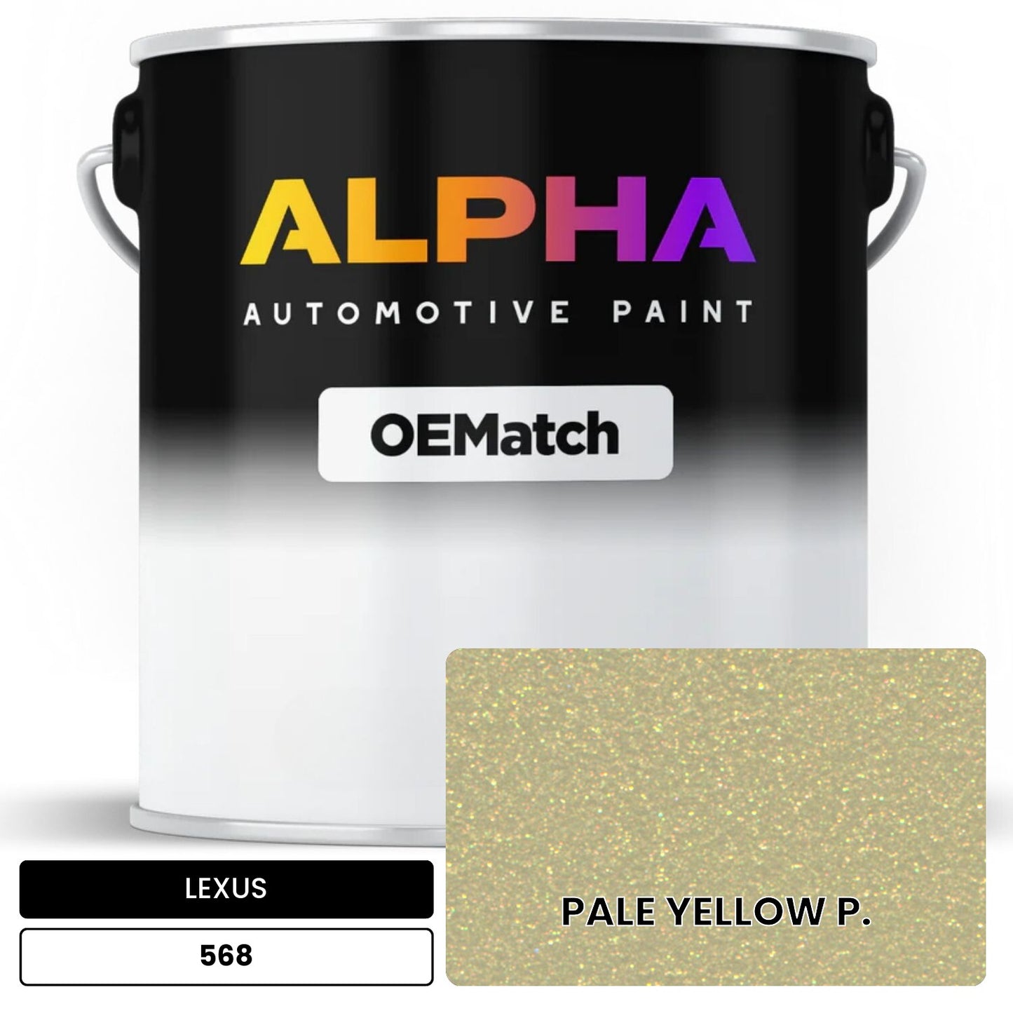 LEXUS PALE YELLOW P. 568 OEMatch Basecoat