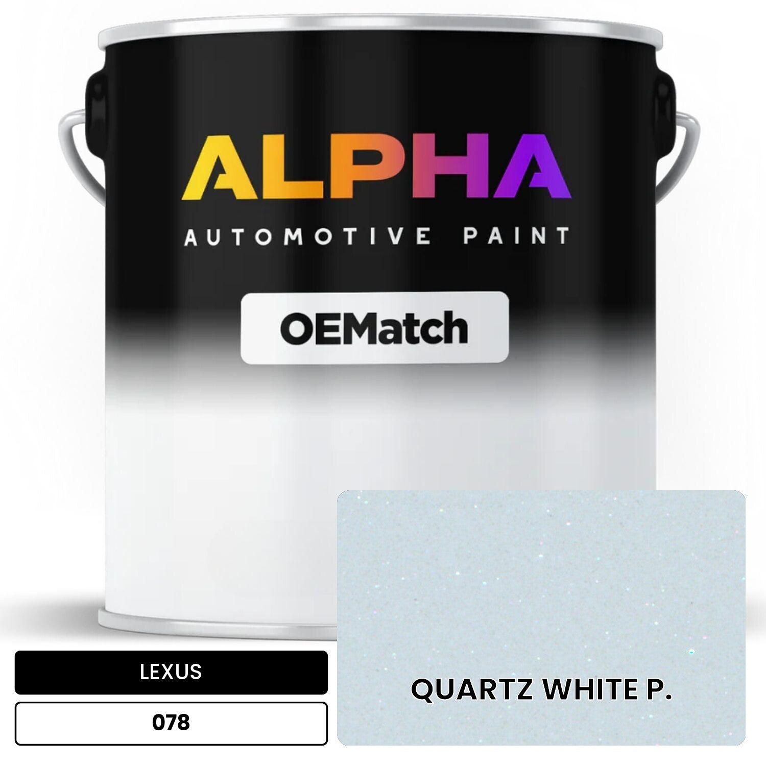 LEXUS QUARTZ WHITE P. 078 OEMatch Basecoat