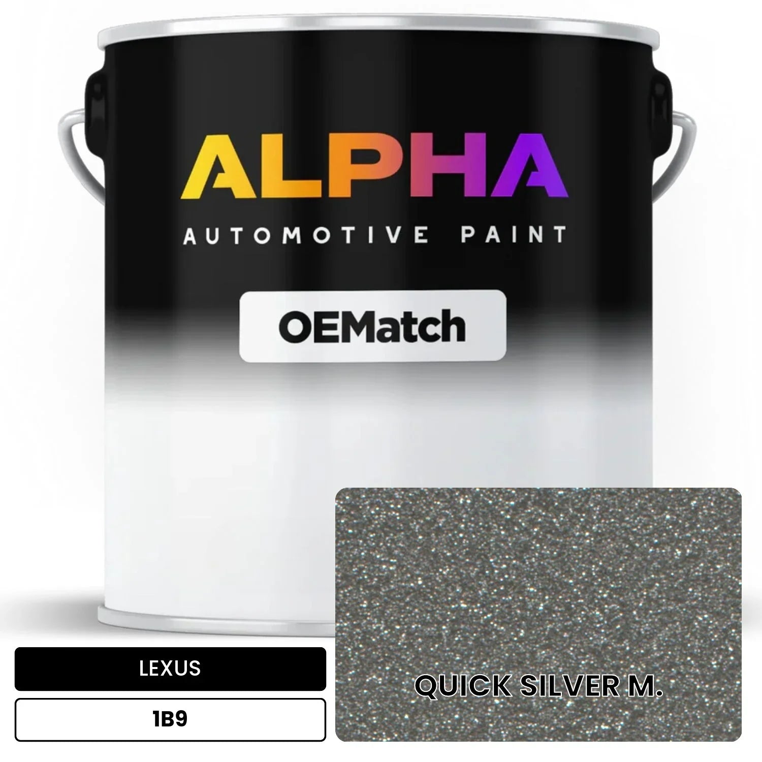 LEXUS QUICK SILVER M. 1B9 OEMatch Basecoat