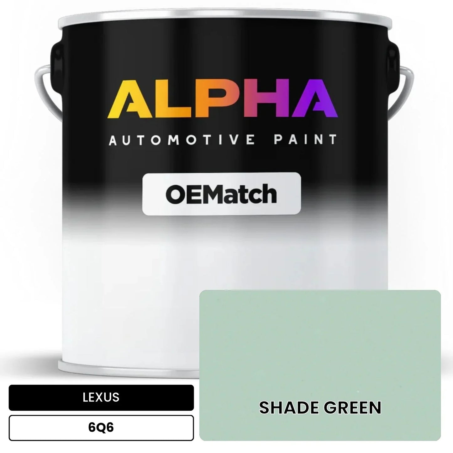 LEXUS SHADE GREEN 6Q6 OEMatch Basecoat