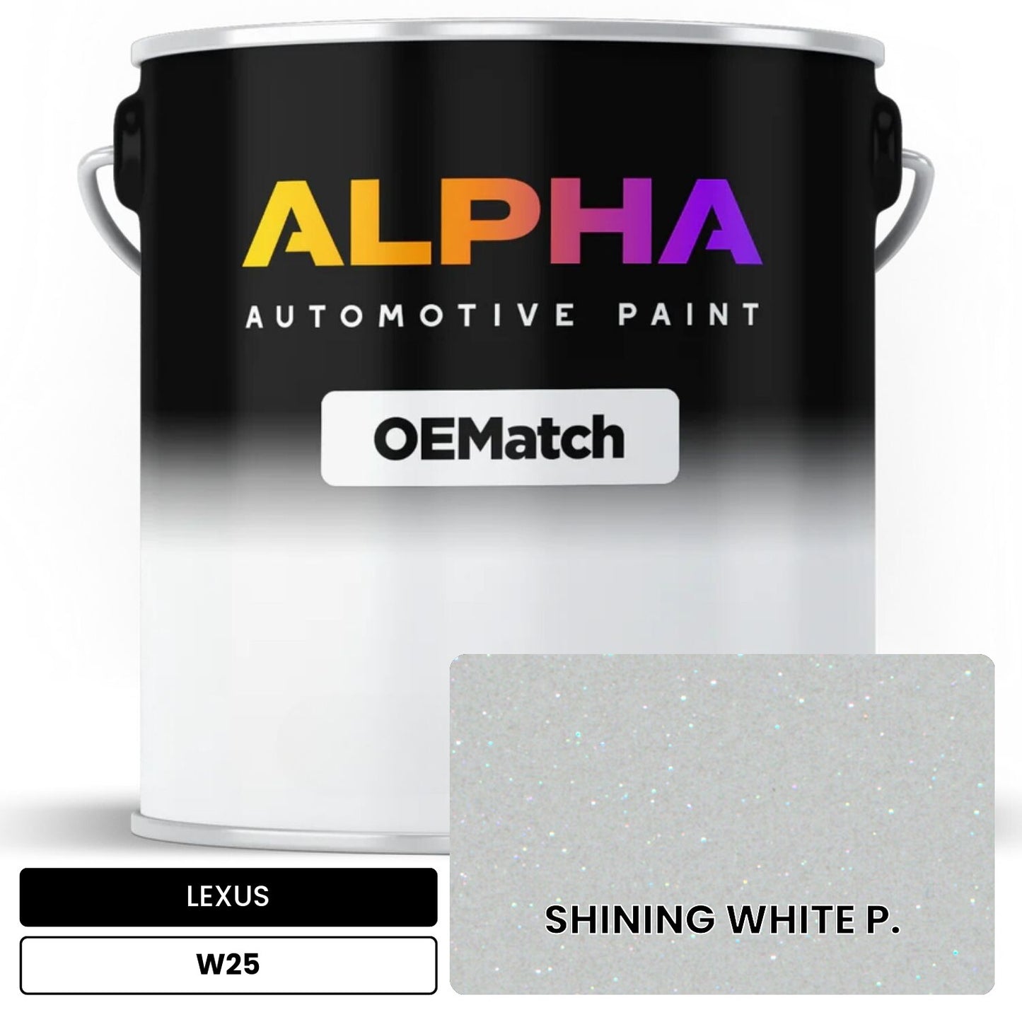 LEXUS SHINING WHITE P. W25 OEMatch Basecoat