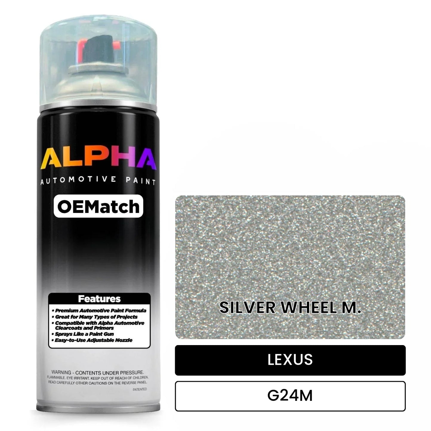 LEXUS SILVER WHEEL M. G24M OEMatch Spraycan