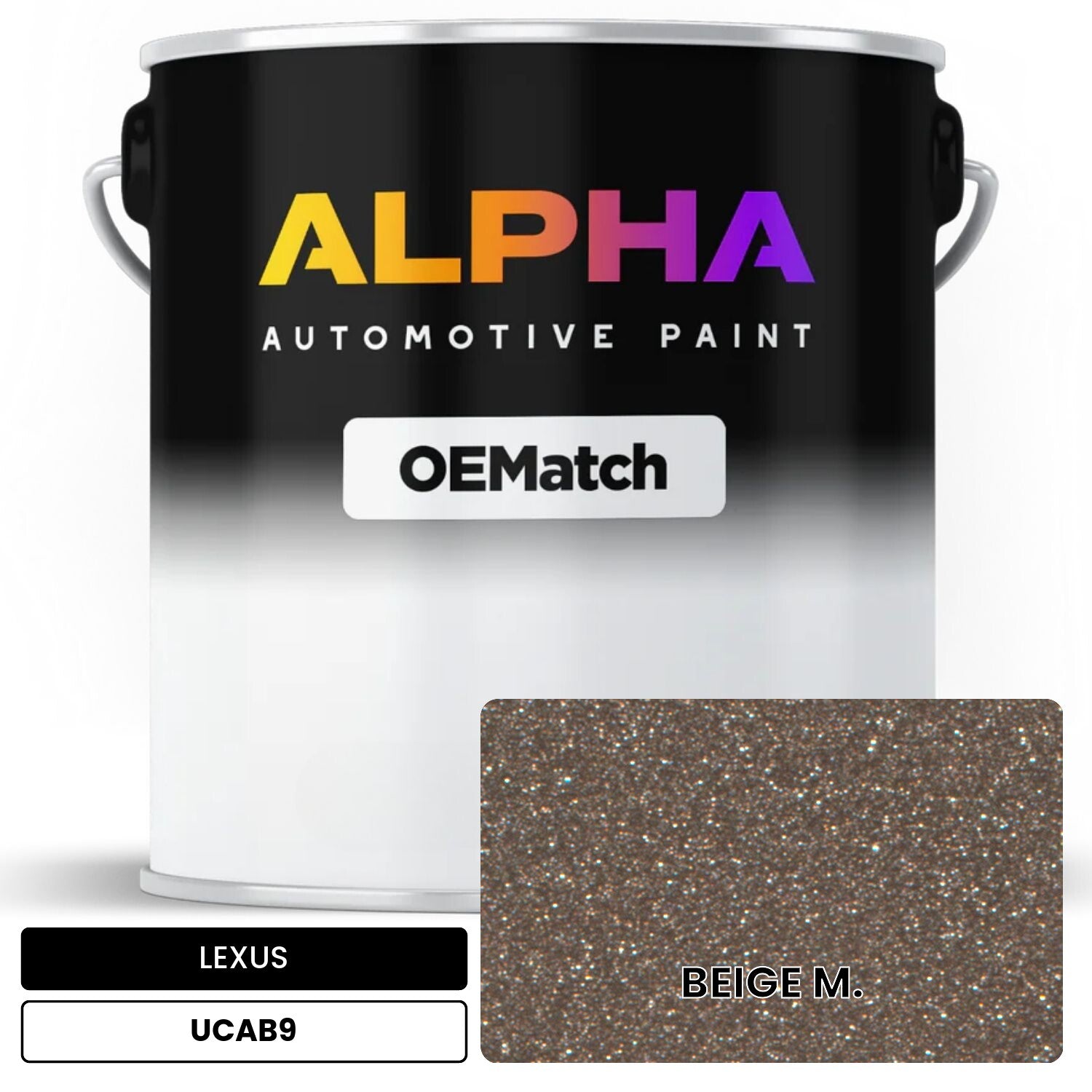 LEXUS BEIGE M. UCAB9 OEMatch Basecoat