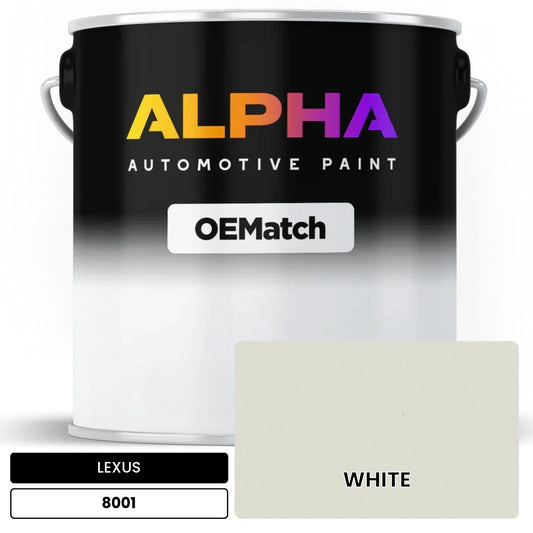 LEXUS WHITE 8001 OEMatch Basecoat