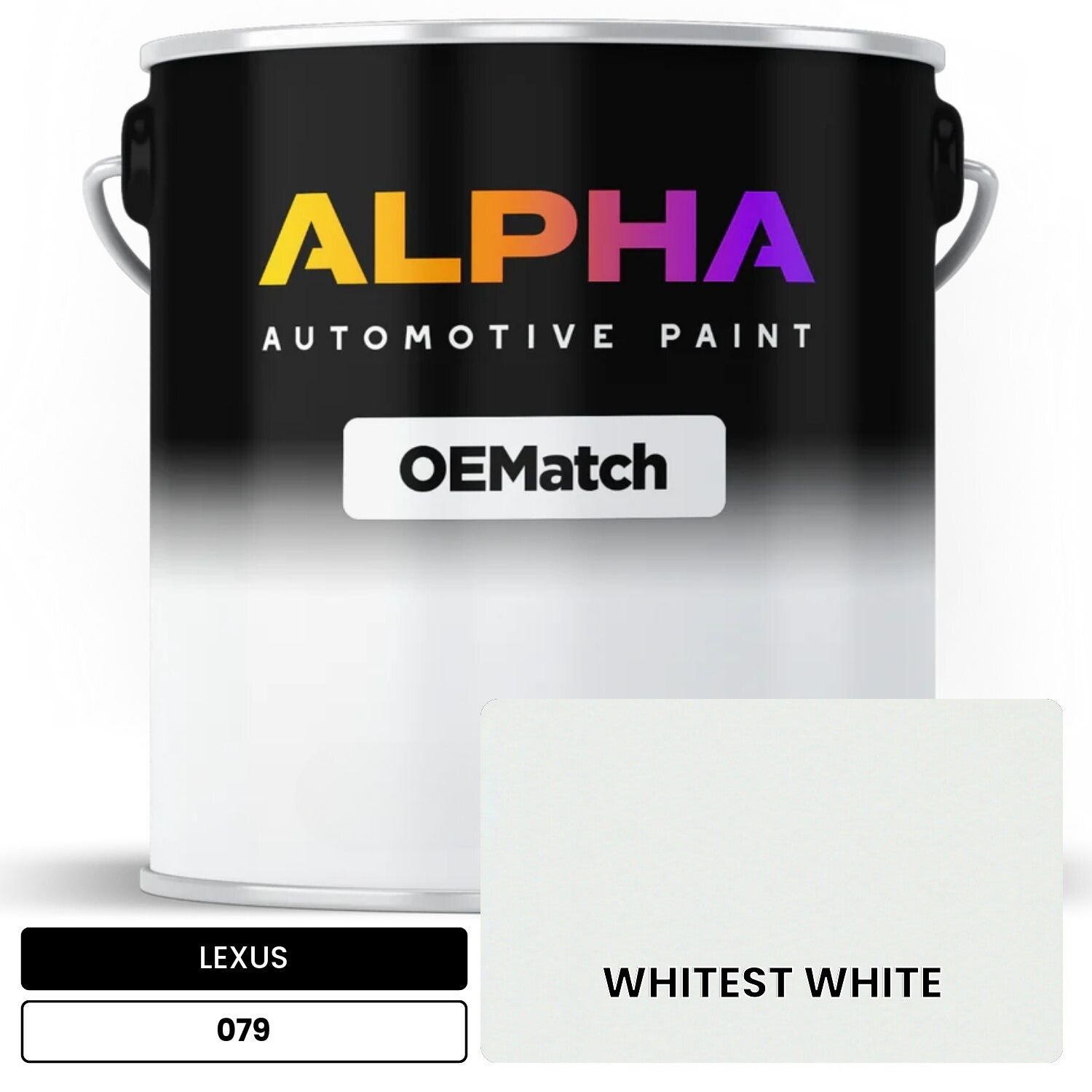 LEXUS WHITEST WHITE 079 OEMatch Basecoat