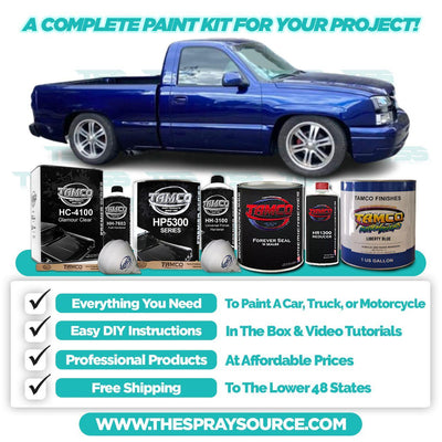 Liberty Blue Small Car kit (White Ground Coat) - The Spray Source - Tamco Paint