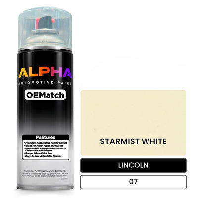 LINCOLN STARMIST WHITE 07 | OEMatch Automotive Spraycan
