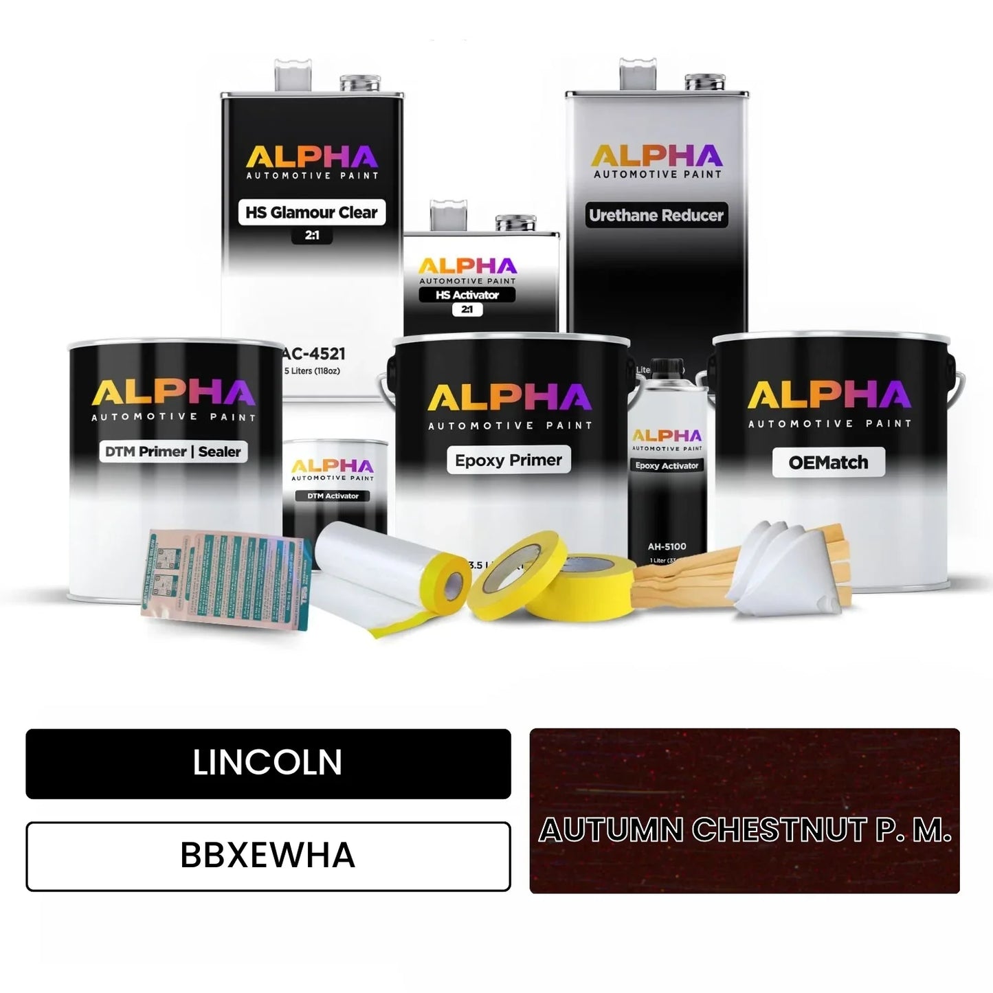 LINCOLN AUTUMN CHESTNUT P. M. BBXEWHA OEMatch Vehicle Paint Kit