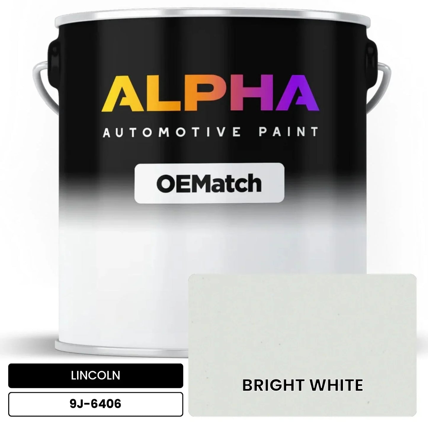 LINCOLN BRIGHT WHITE 9J-6406 OEMatch Basecoat