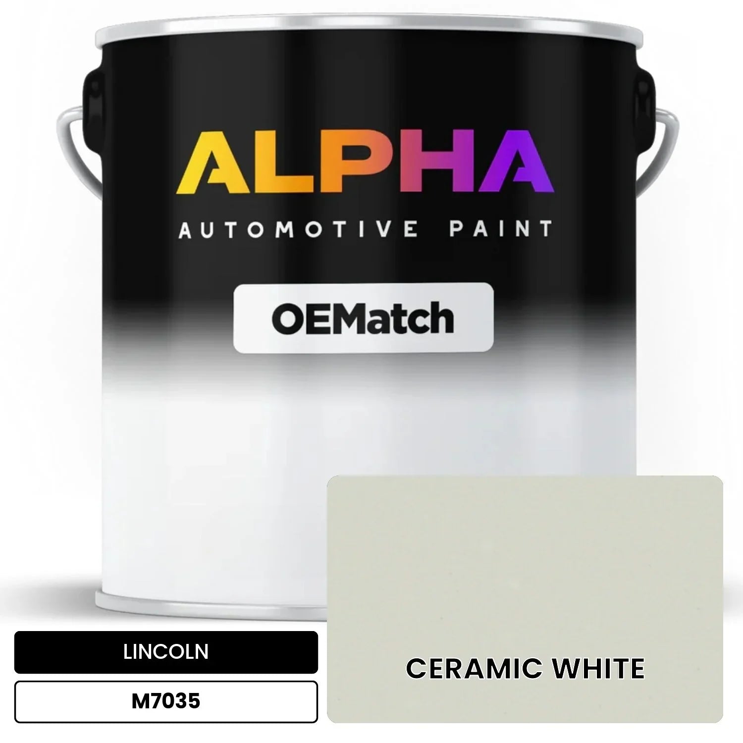 LINCOLN CERAMIC WHITE M7035 OEMatch Basecoat