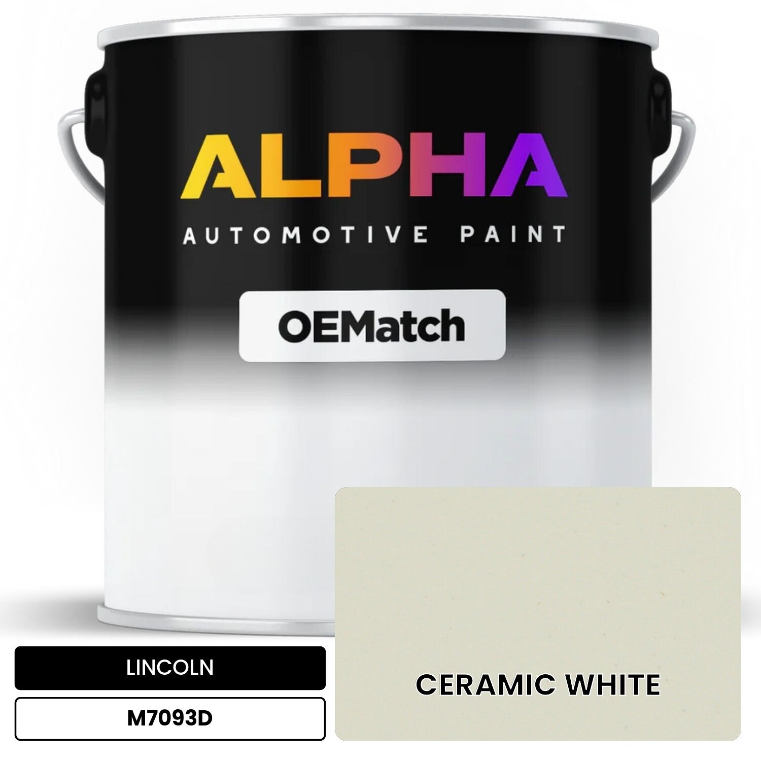 LINCOLN CERAMIC WHITE M7093D OEMatch Basecoat