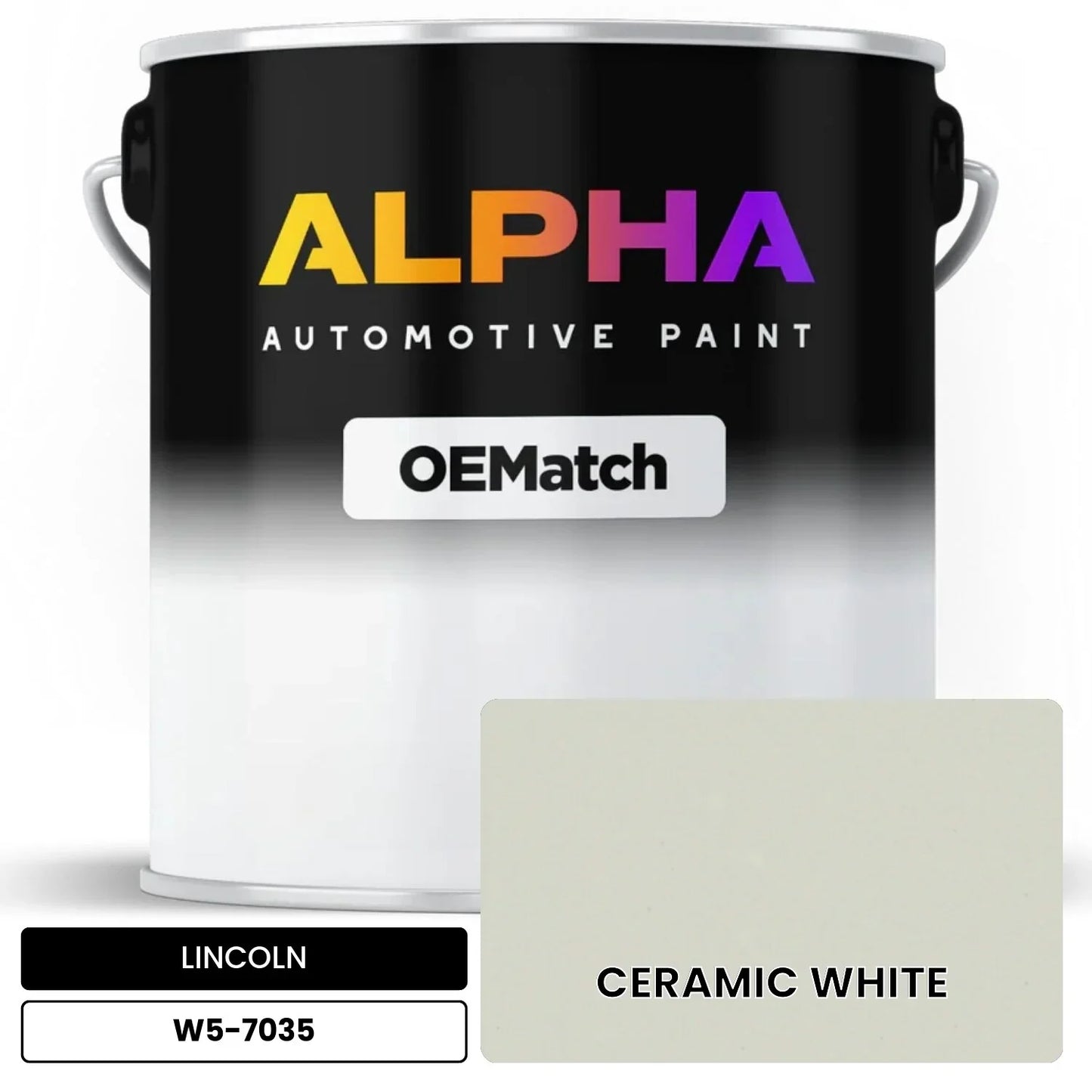 LINCOLN CERAMIC WHITE W5-7035 OEMatch Basecoat