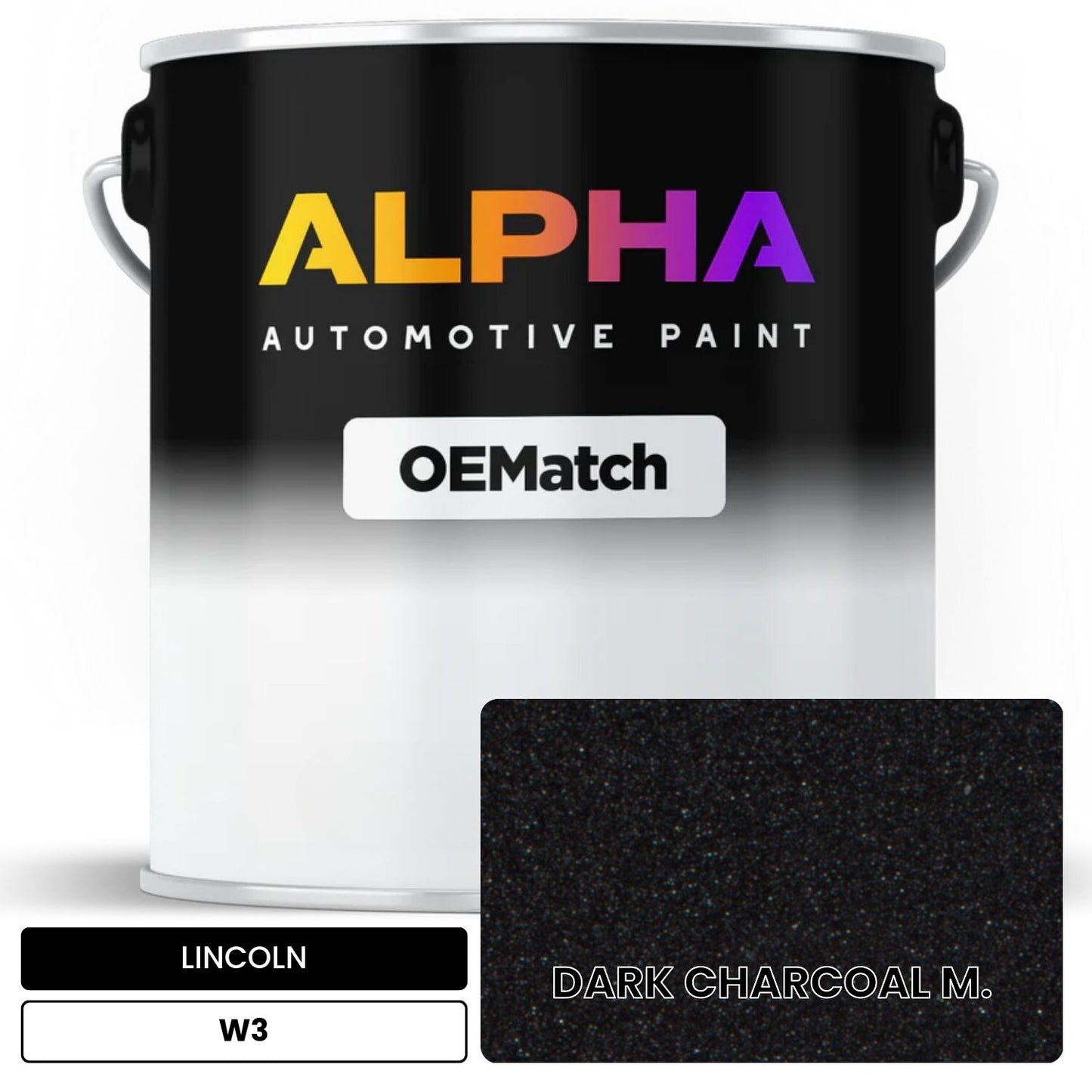 LINCOLN DARK CHARCOAL M. W3 OEMatch Basecoat
