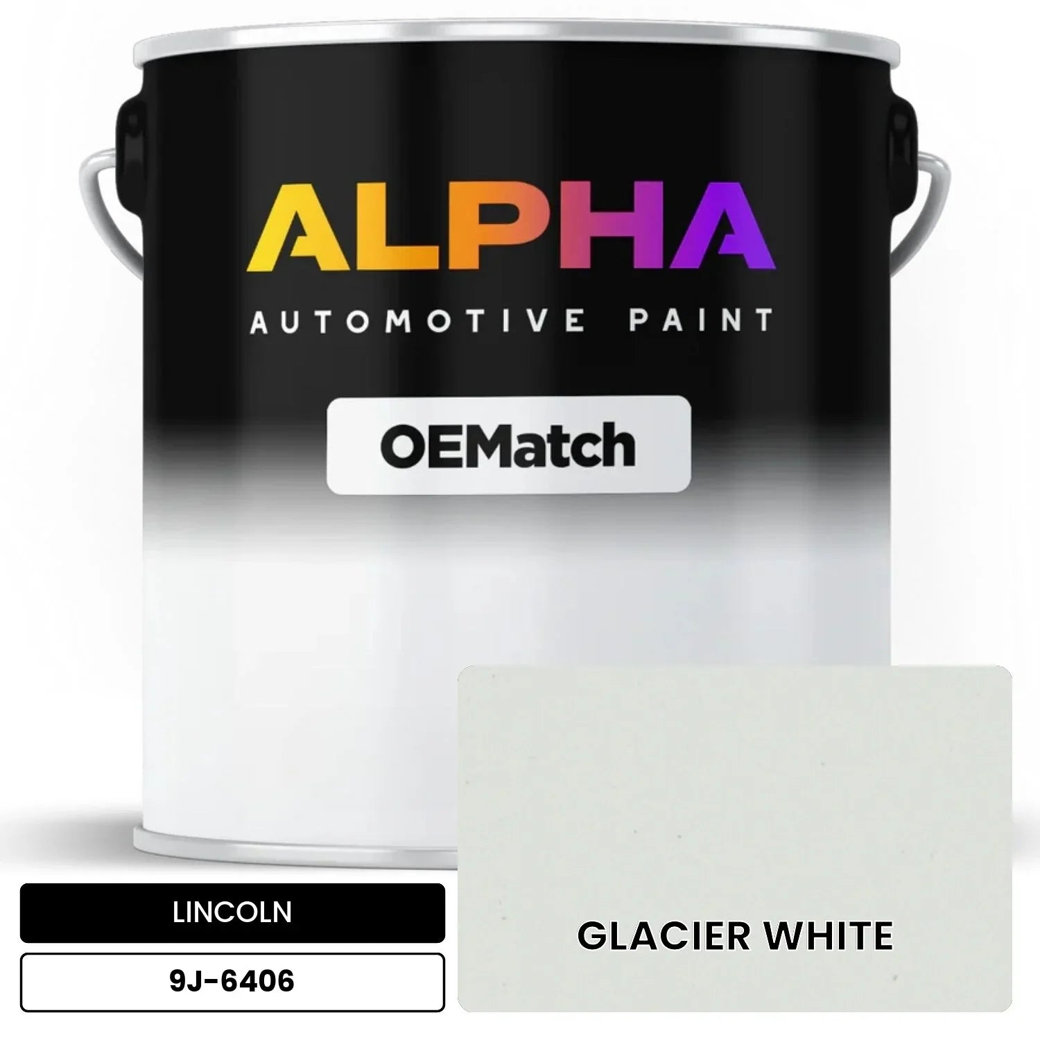 LINCOLN GLACIER WHITE 9J-6406 OEMatch Basecoat