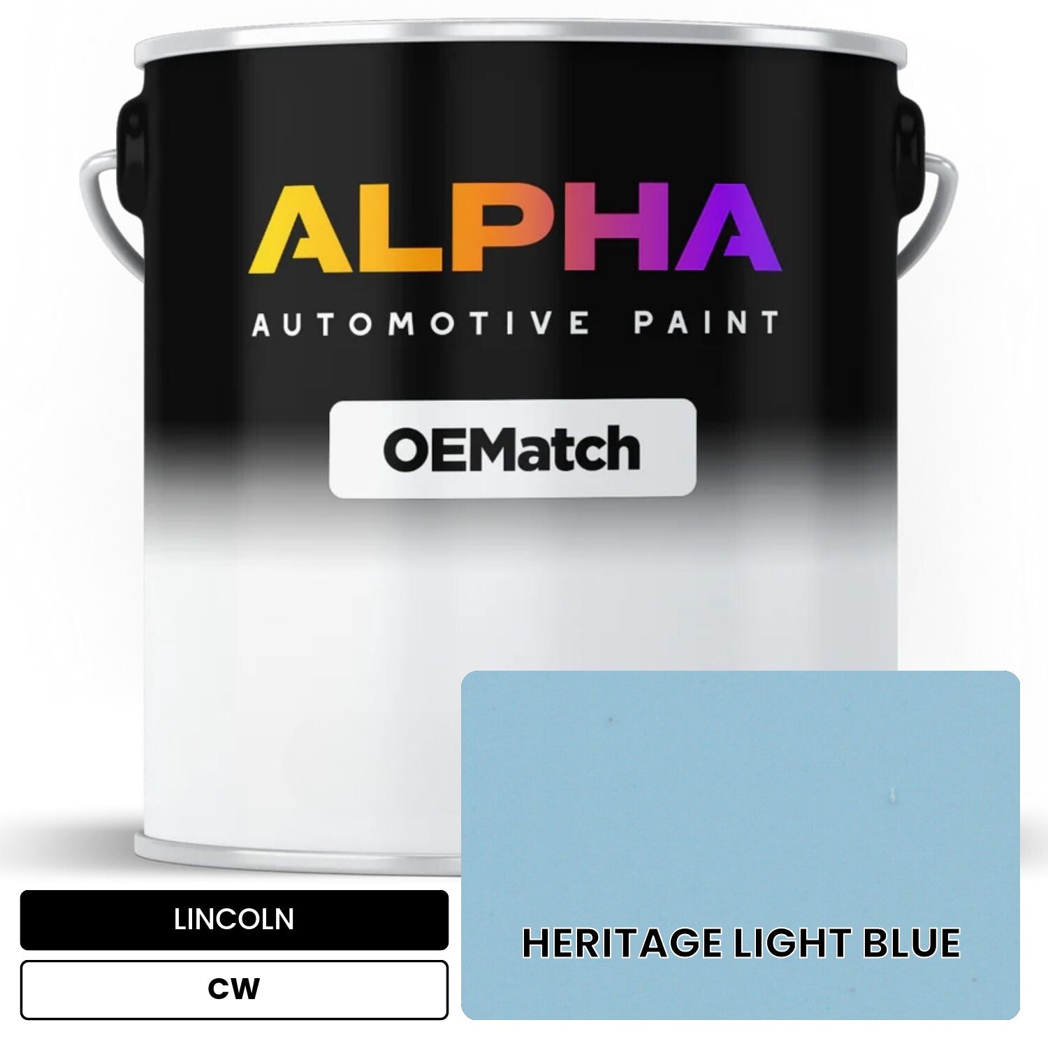 LINCOLN HERITAGE LIGHT BLUE CW OEMatch Basecoat