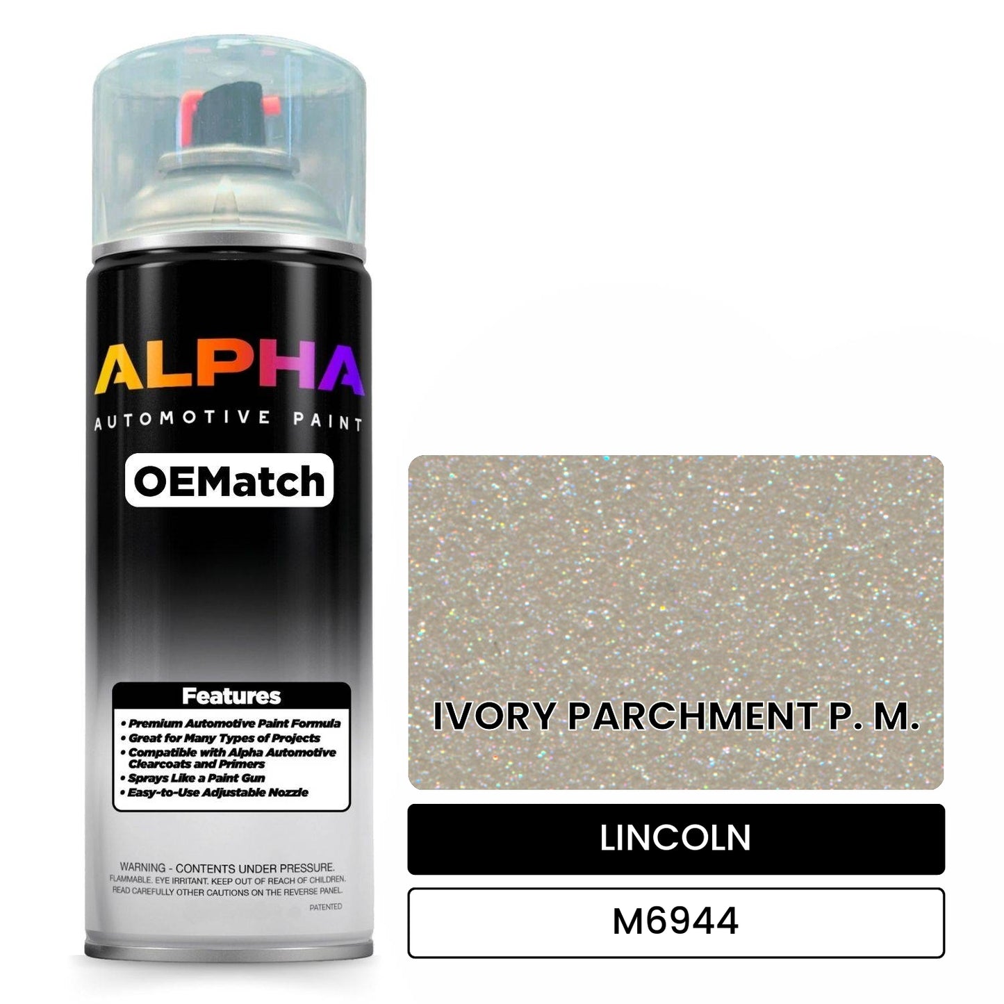 LINCOLN IVORY PARCHMENT P. M. M6944 OEMatch Spraycan