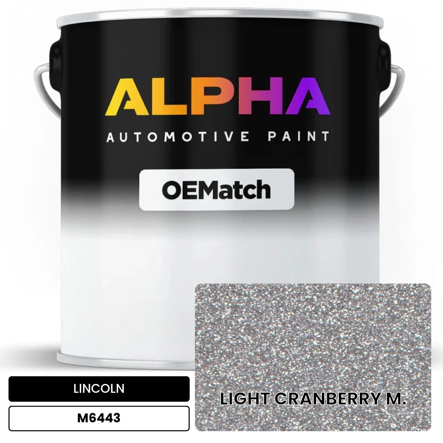 LINCOLN LIGHT CRANBERRY M. M6443 OEMatch Basecoat