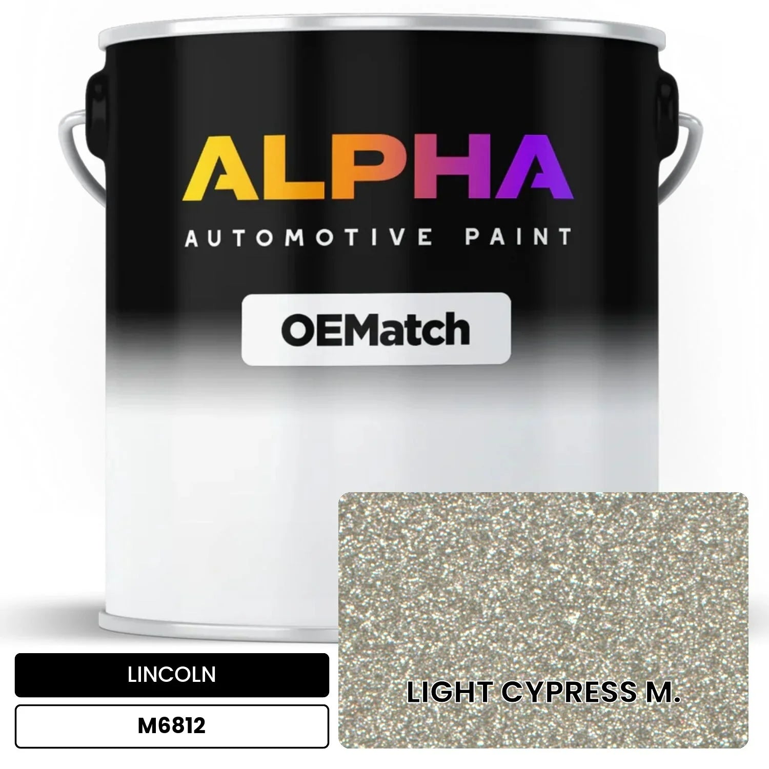 LINCOLN LIGHT CYPRESS M. M6812 OEMatch Basecoat