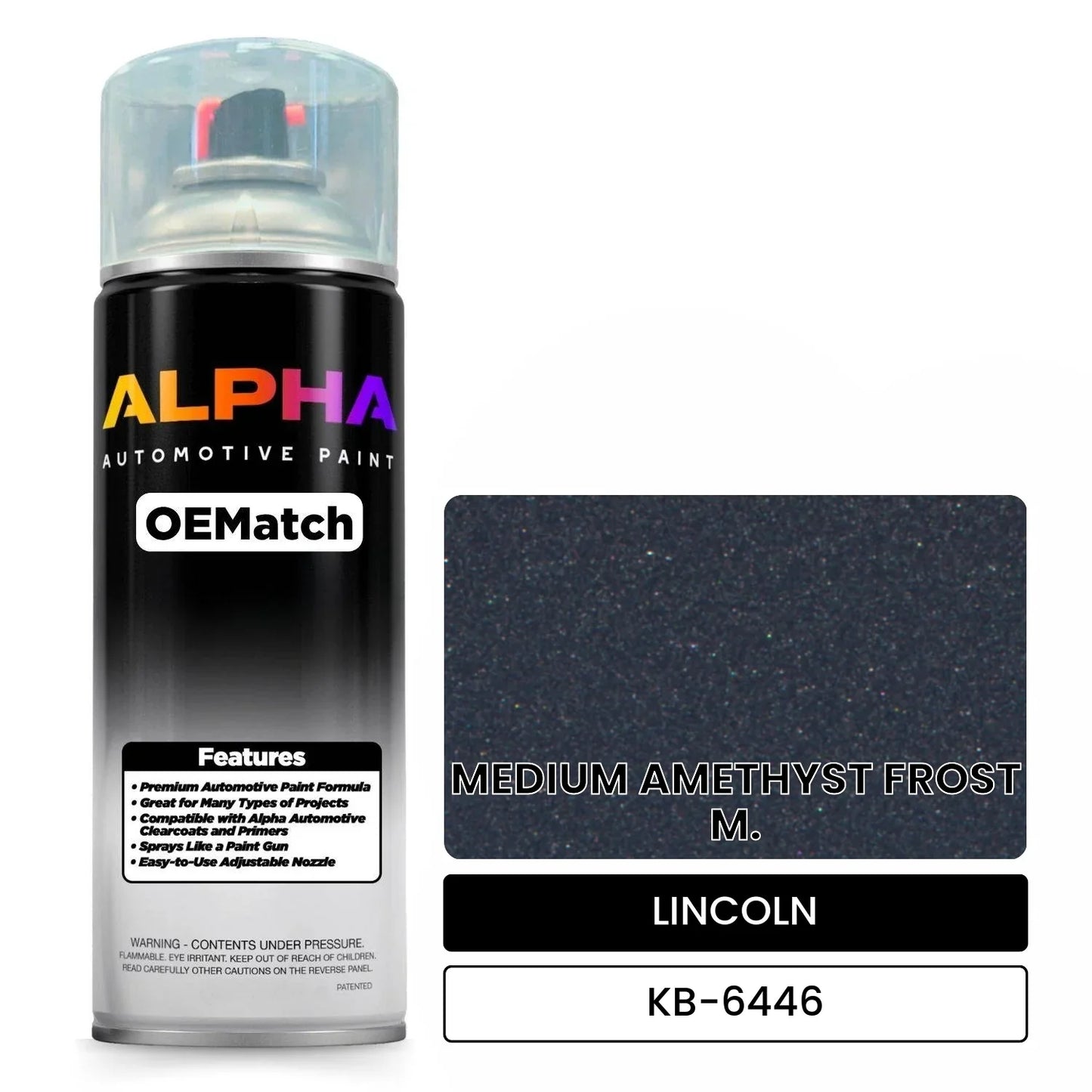 LINCOLN MEDIUM AMETHYST FROST M. KB-6446 OEMatch Spraycan