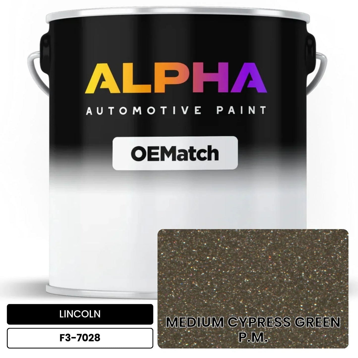 LINCOLN MEDIUM CYPRESS GREEN P.M. F3-7028 OEMatch Basecoat