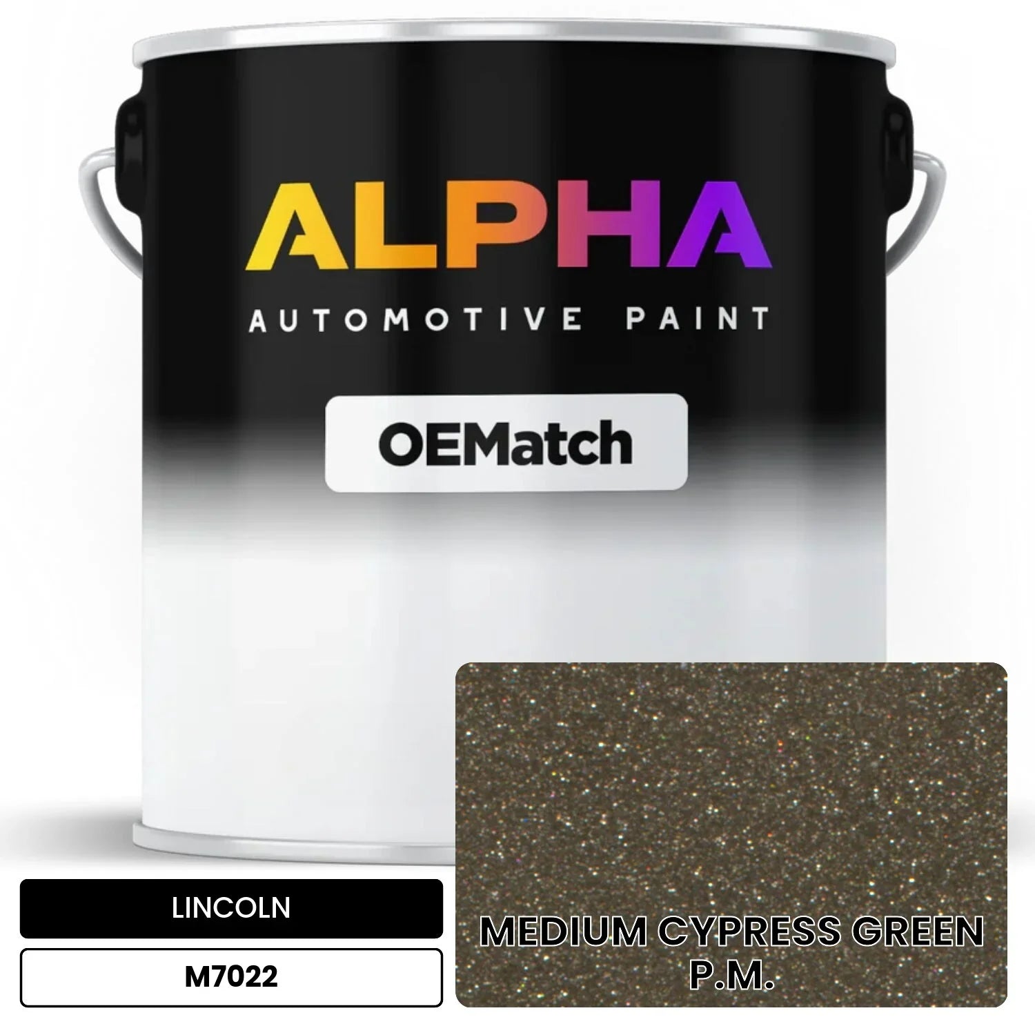 LINCOLN MEDIUM CYPRESS GREEN P.M. M7022 OEMatch Basecoat