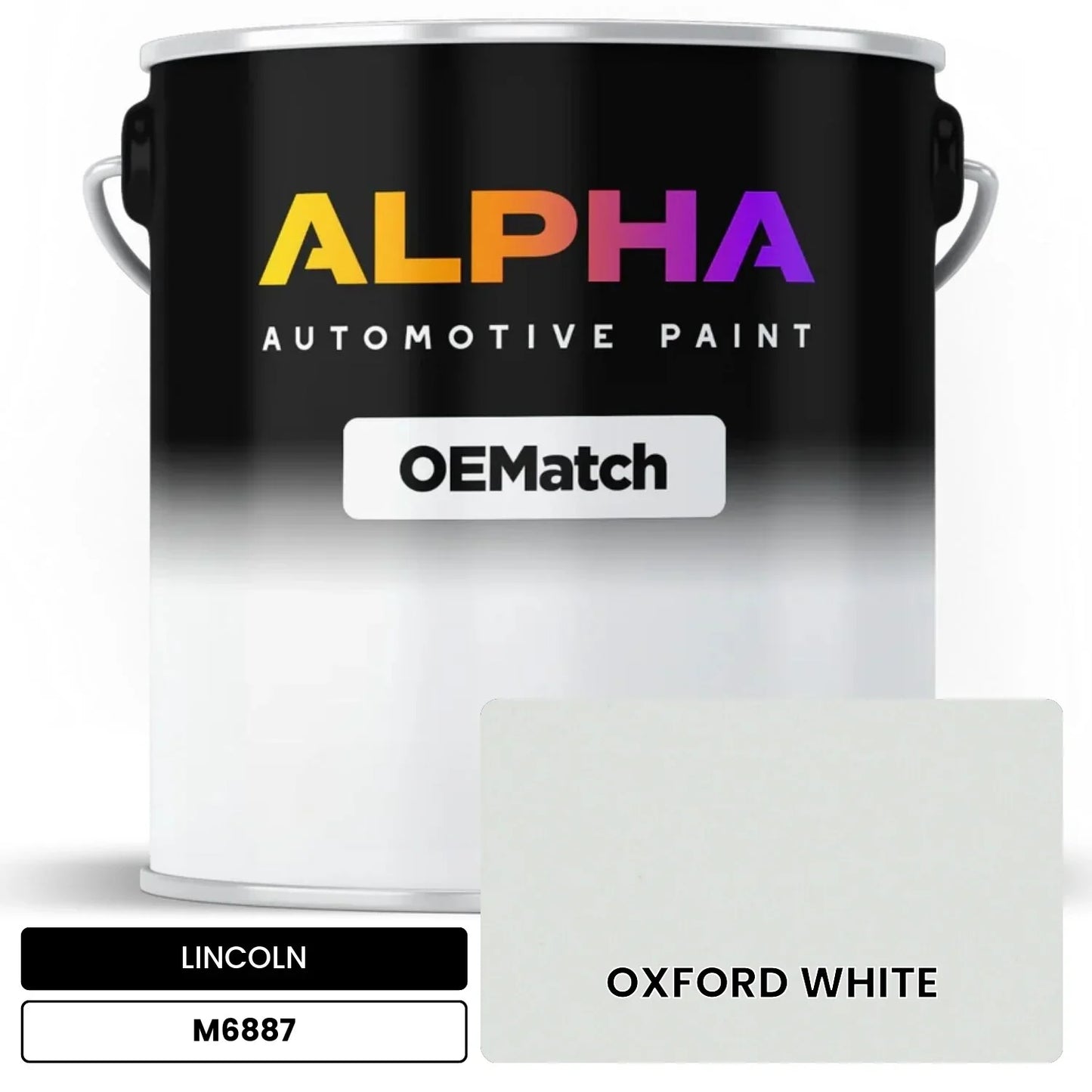 LINCOLN OXFORD WHITE M6887 OEMatch Basecoat
