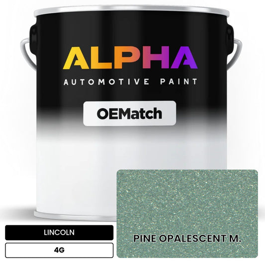 LINCOLN PINE OPALESCENT M. 4G OEMatch Basecoat