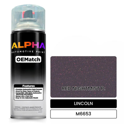 LINCOLN RED NIGHTMIST P. M6653 | OEMatch Automotive Spraycan