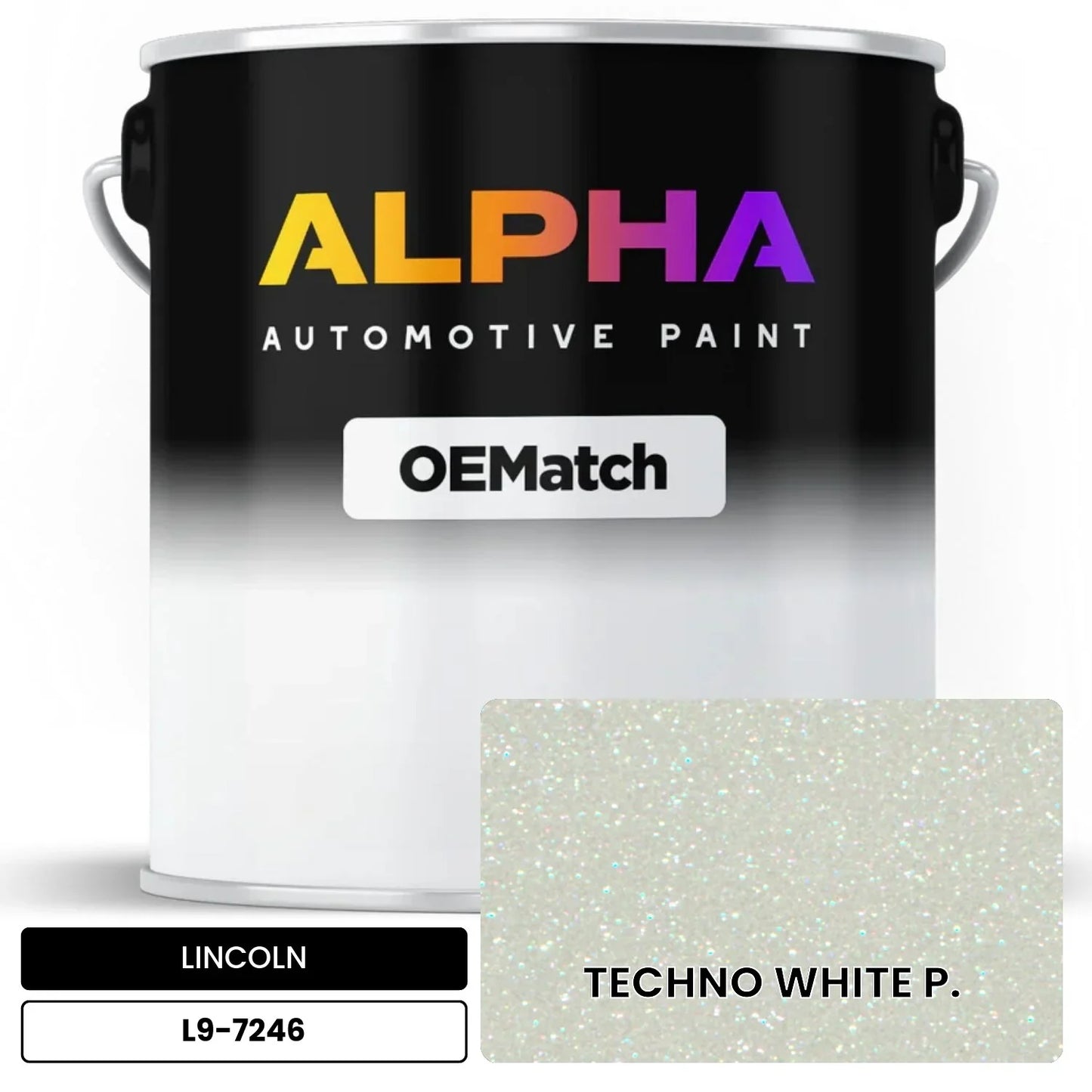 LINCOLN TECHNO WHITE P. L9-7246 OEMatch Basecoat