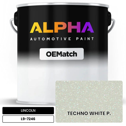 LINCOLN TECHNO WHITE P. L9-7246 OEMatch Basecoat