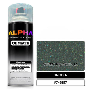 LINCOLN VERMONT GREEN M. F7-6817 | OEMatch Automotive Spraycan