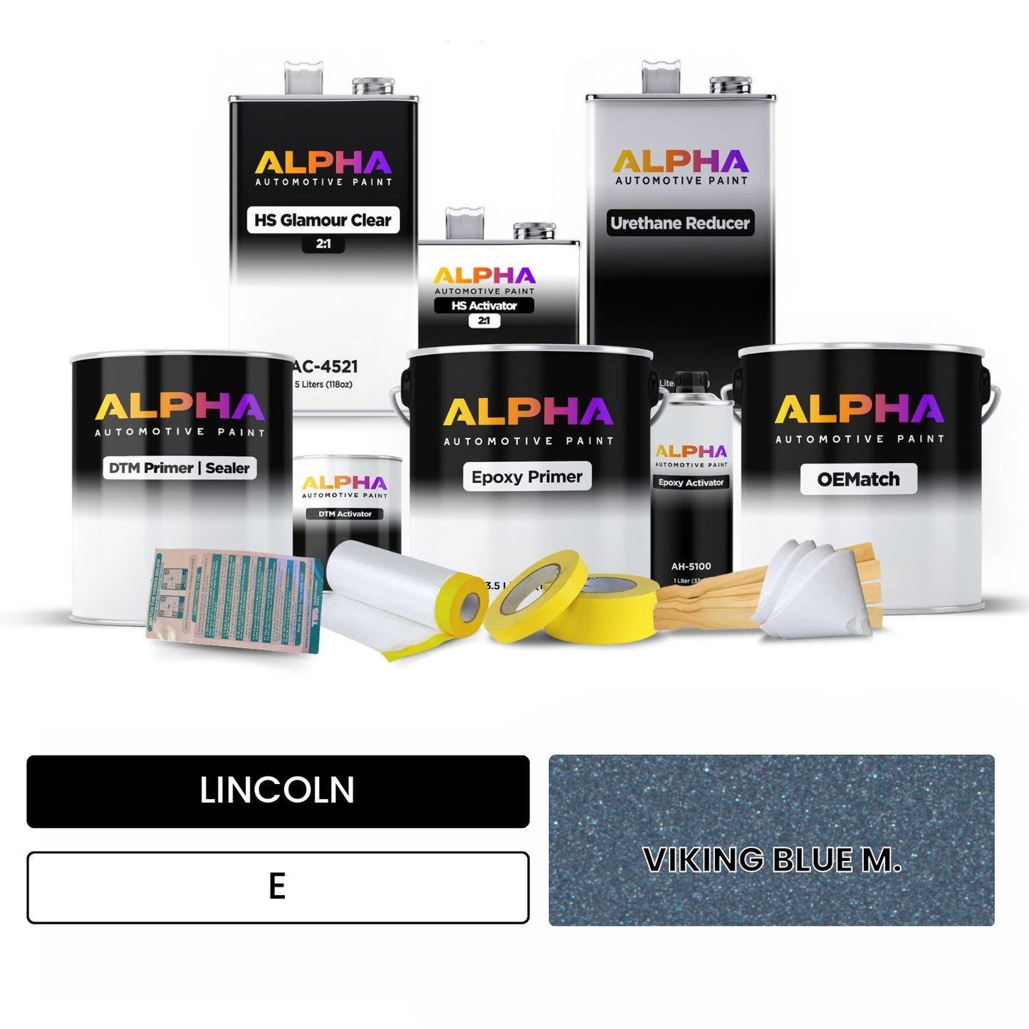 LINCOLN VIKING BLUE M. E OEMatch Vehicle Paint Kit