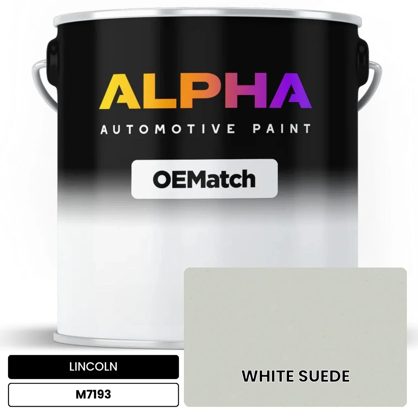 LINCOLN WHITE SUEDE M7193 OEMatch Basecoat