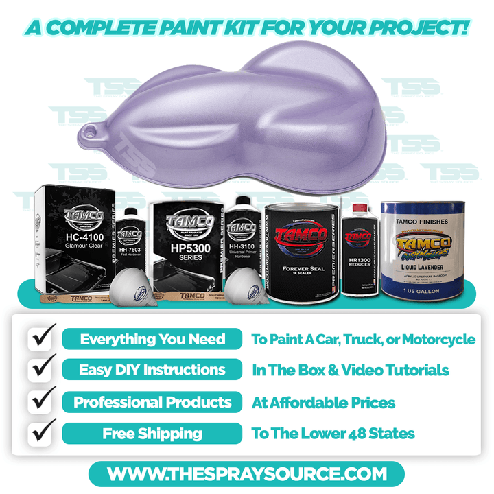 Liquid Lavender Pearl Car Kit (Grey Ground Coat) - The Spray Source - Tamco Paint