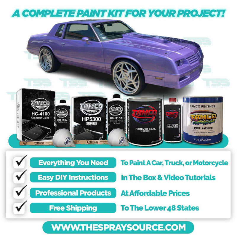 Liquid Lavender Pearl Extra Small Car Kit (Grey Ground Coat) - The Spray Source - Tamco Paint