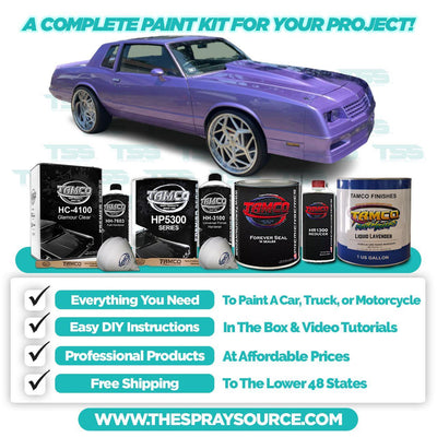 Liquid Lavender Pearl Small Car Kit (Grey Ground Coat) - The Spray Source - Tamco Paint