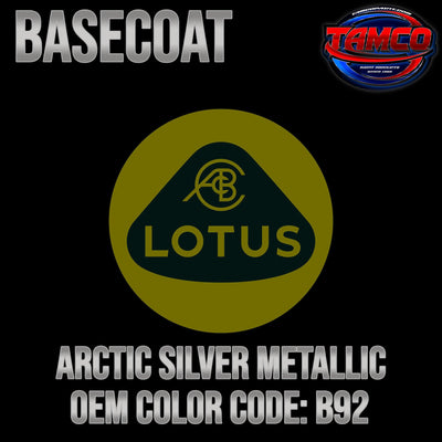 Lotus Arctic Silver Metallic | B92 | 2001-2013 | OEM Basecoat - The Spray Source - Tamco Paint Manufacturing