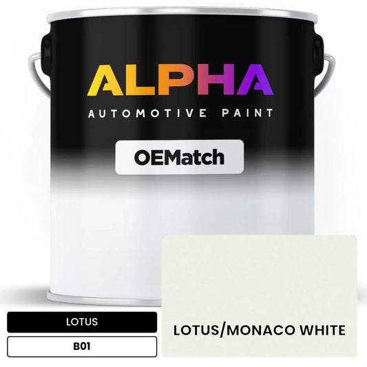 LOTUS LOTUS/MONACO WHITE B01 OEMatch Basecoat