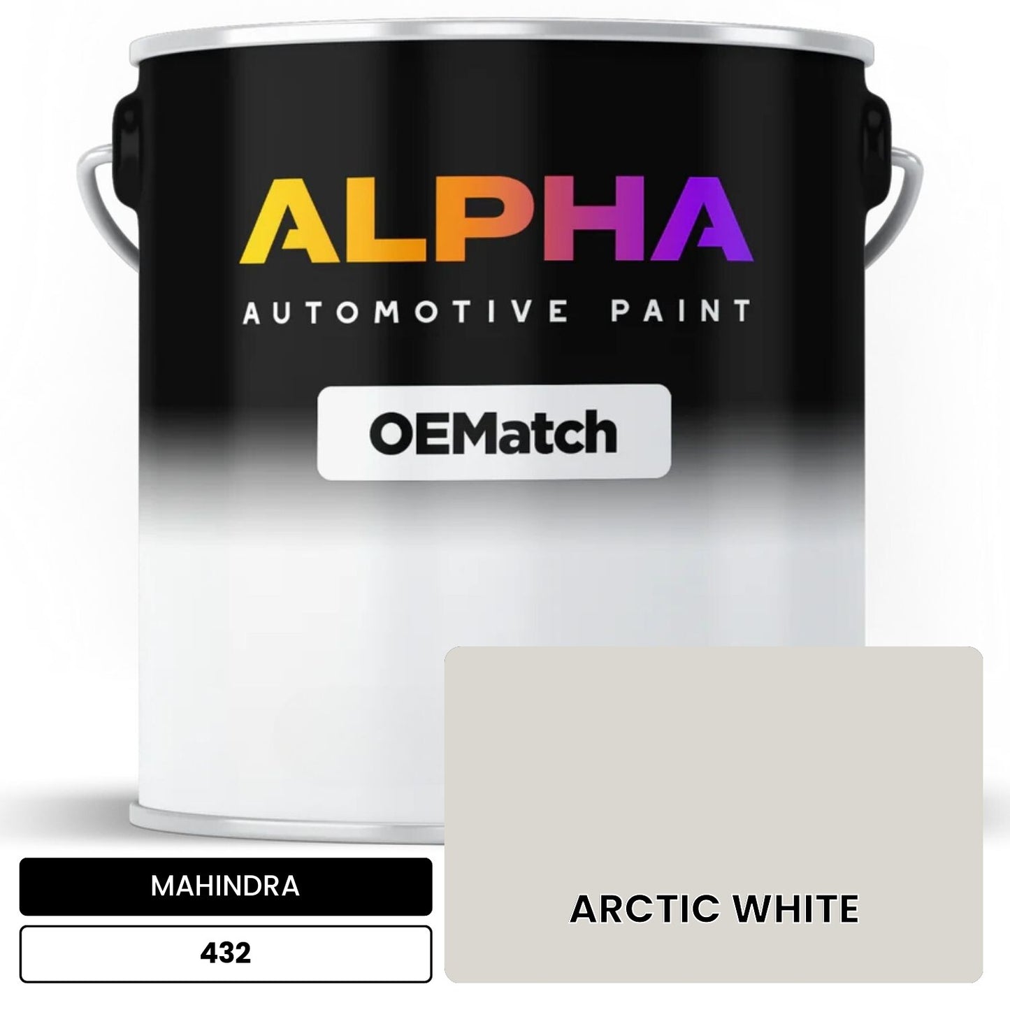 MAHINDRA ARCTIC WHITE 432 OEMatch Basecoat