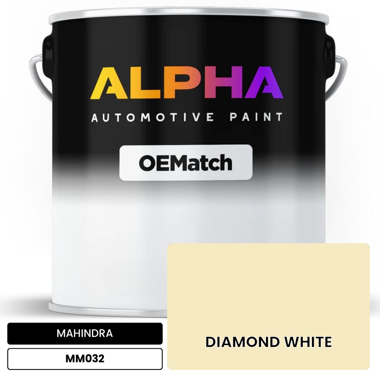 MAHINDRA DIAMOND WHITE MM032 OEMatch Basecoat