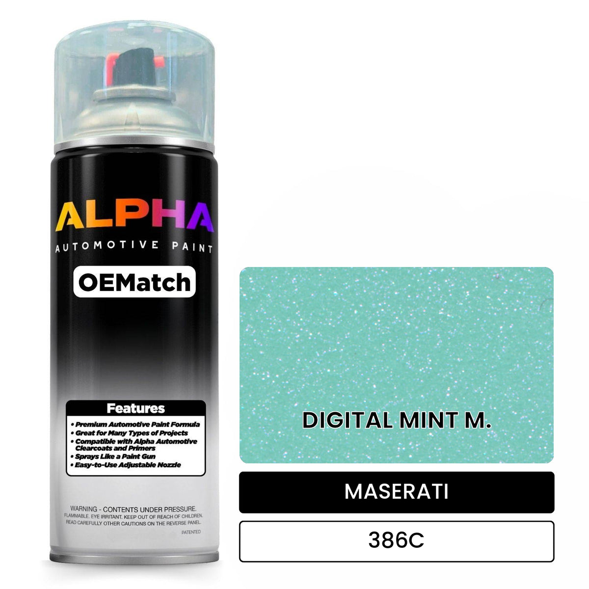 MASERATI DIGITAL MINT M. 386C OEMatch Spraycan