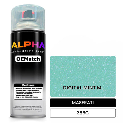 MASERATI DIGITAL MINT M. 386C | OEMatch Automotive Spraycan