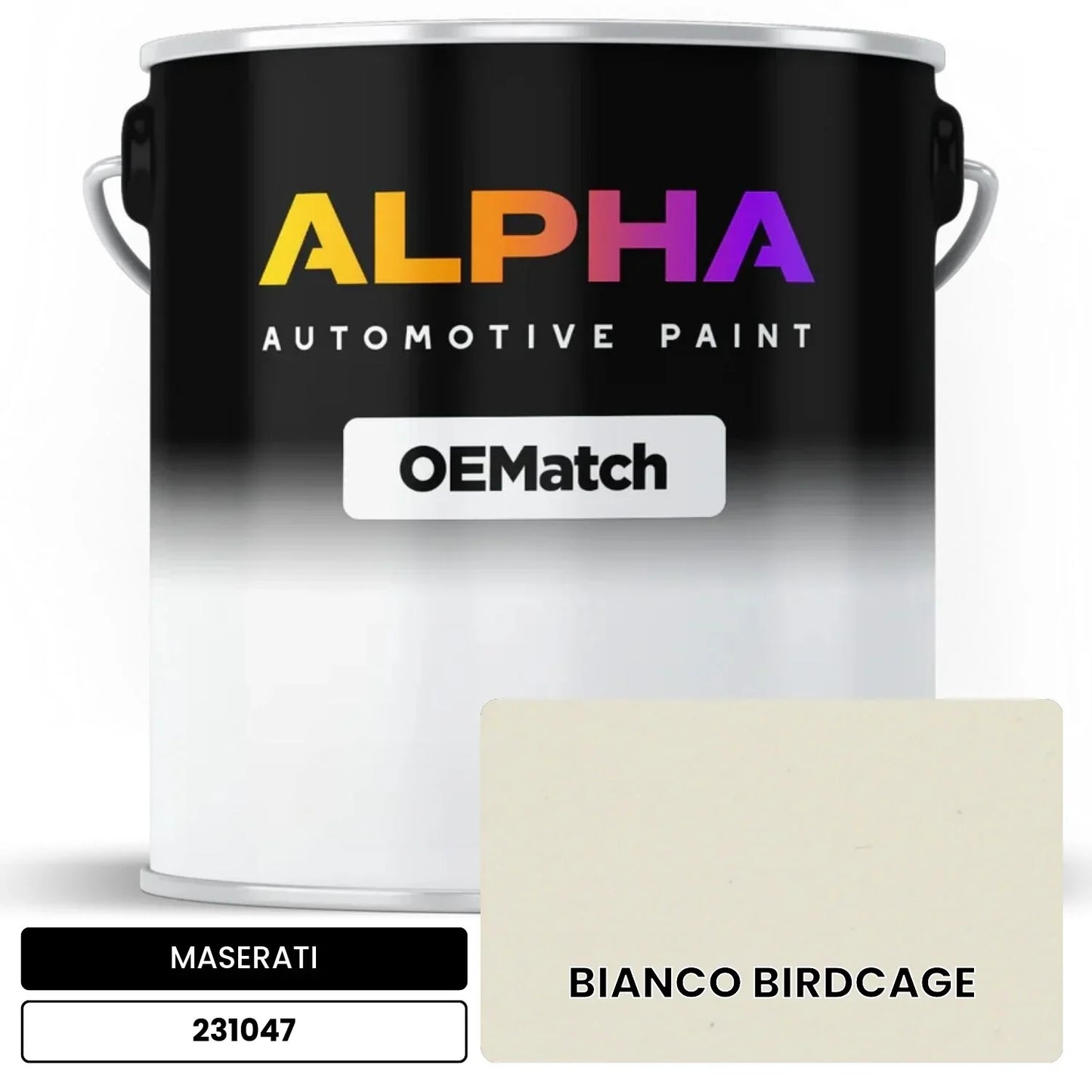 MASERATI BIANCO BIRDCAGE 231047 OEMatch Basecoat