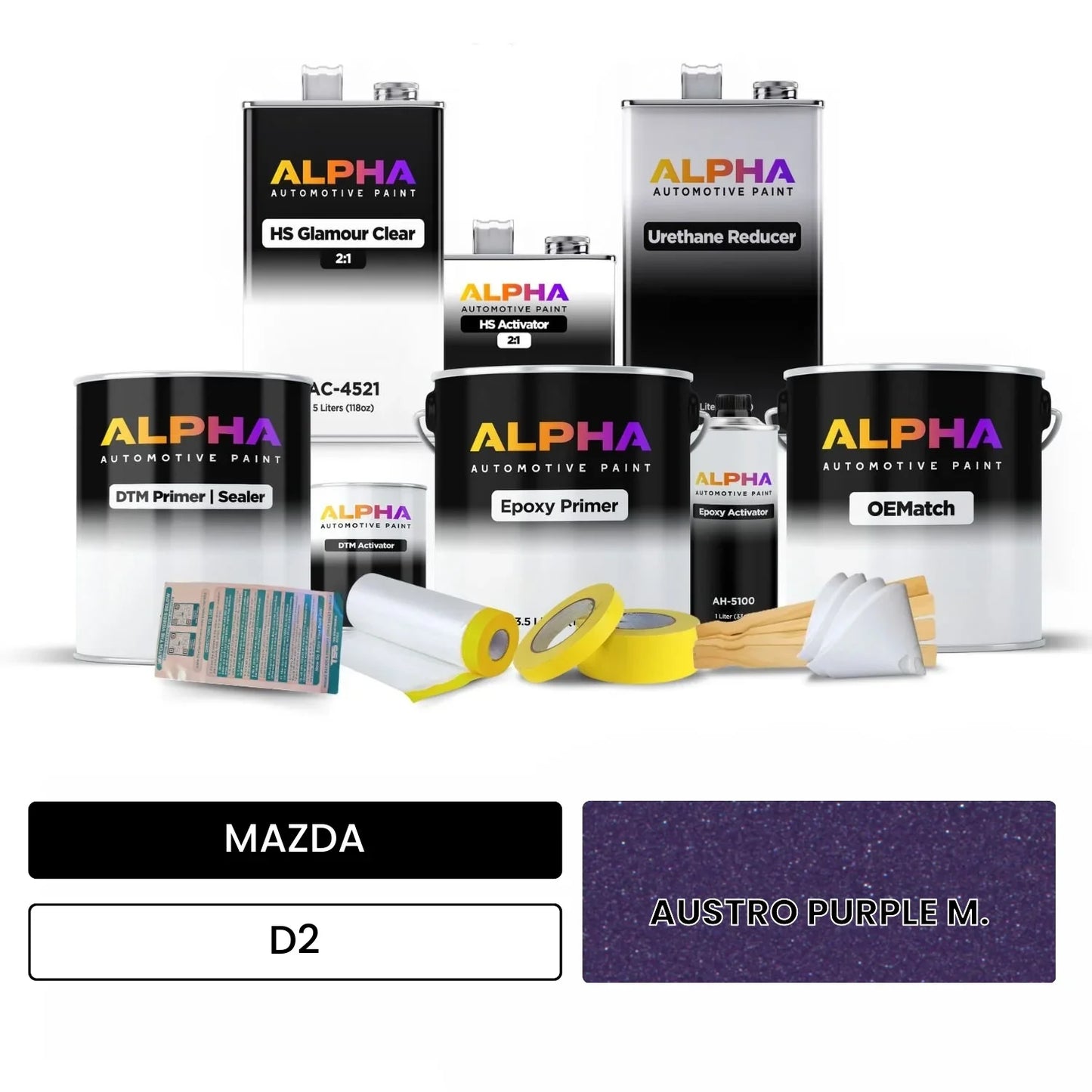 MAZDA AUSTRO PURPLE M. D2 OEMatch Vehicle Paint Kit