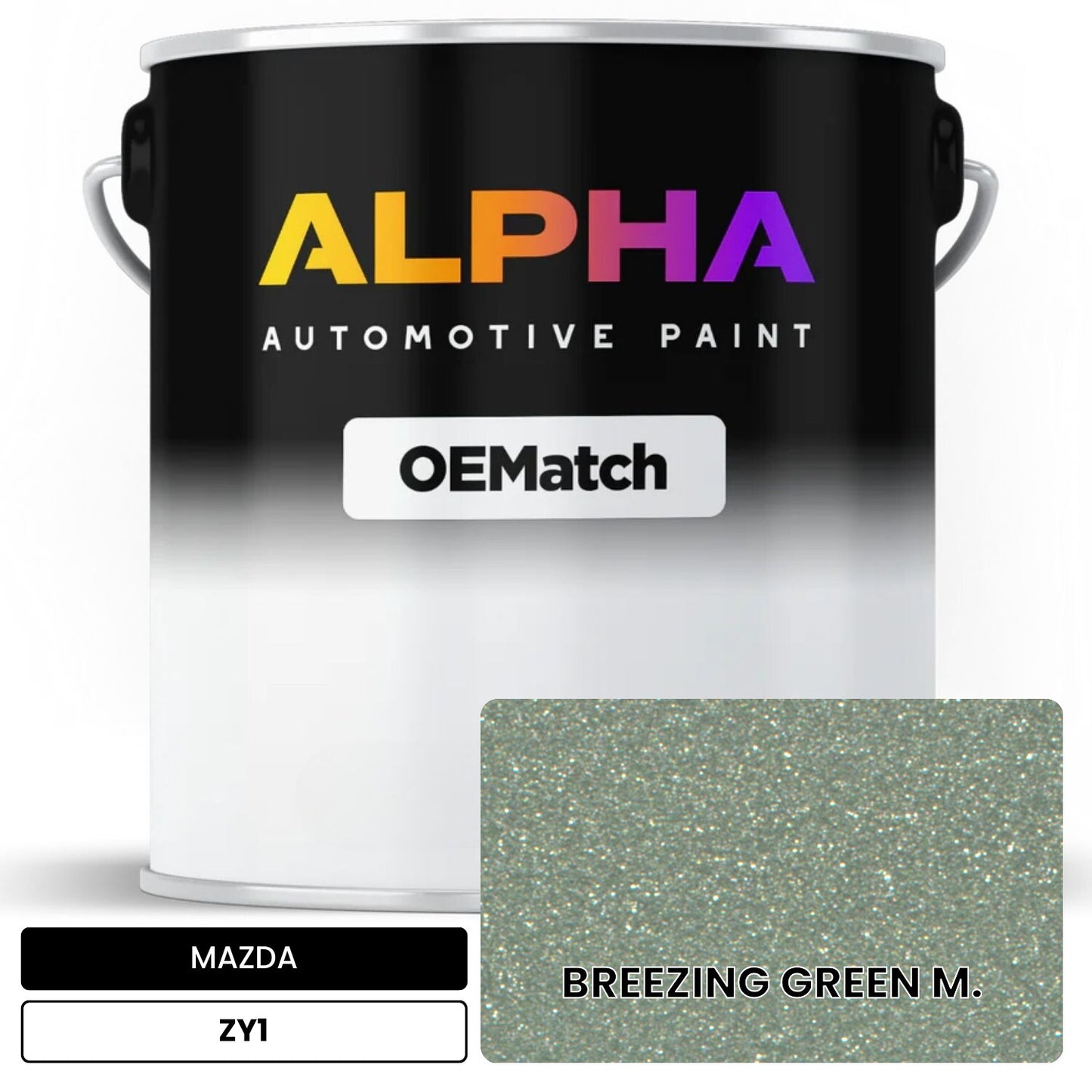 MAZDA BREEZING GREEN M. ZY1 OEMatch Basecoat