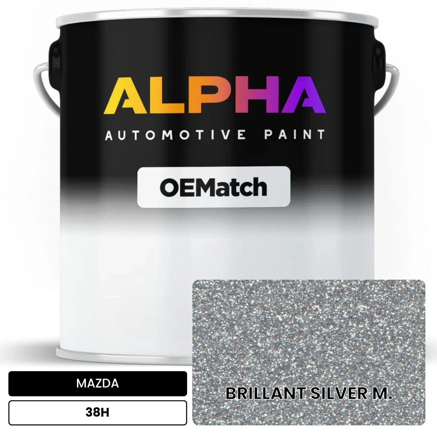 MAZDA BRILLANT SILVER M. 38H OEMatch Basecoat