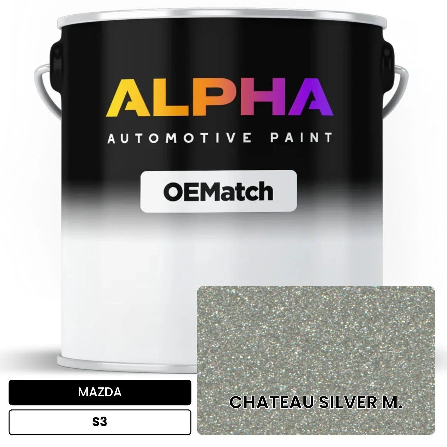 MAZDA CHATEAU SILVER M. S3 OEMatch Basecoat