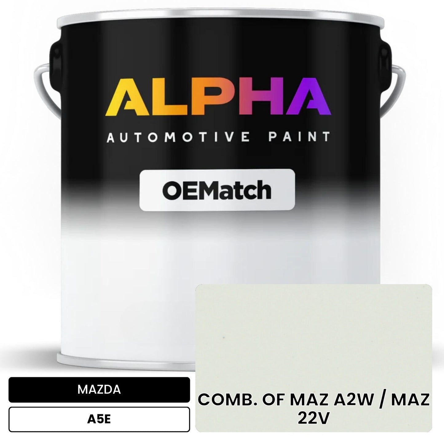 MAZDA COMB. OF MAZ A2W / MAZ 22V A5E OEMatch Basecoat